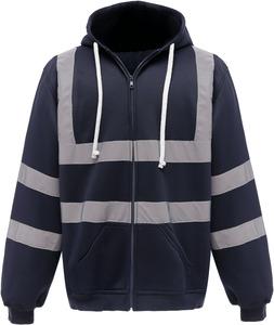 Yoko YHVK07 - Full Zip Hooded Sweatshirt Navy