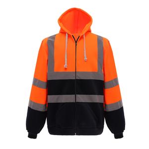 Yoko YHVK07 - Full Zip Hooded Sweatshirt Orange / Navy
