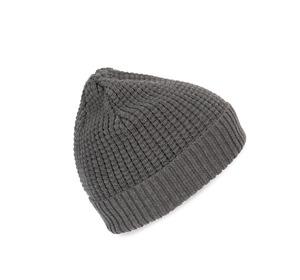 K-up KP553 - Knitted beanie with recycled yarn Silver Heather