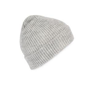 K-up KP557 - Classic knitted beanie in recycled yarn Ash Heather