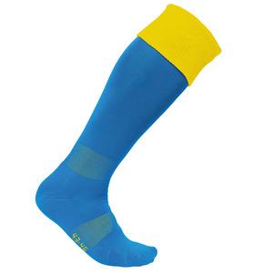 PROACT PA0300 - Two-tone sports socks Sporty Royal Blue / Sporty Yellow
