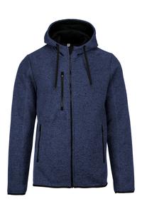 PROACT PA365 - Men's heather hooded jacket Navy Melange