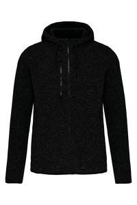 PROACT PA366 - Ladies’ heather hooded jacket Dark Grey Melange