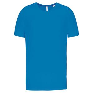 PROACT PA4012 - Men's recycled round neck sports T-shirt Aqua Blue