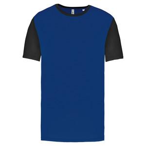 PROACT PA4023 - Adults' Bicolour short-sleeved t-shirt Dark Royal Blue / Black