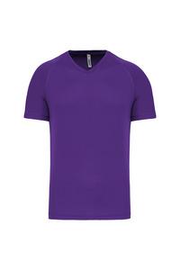 PROACT PA476 - Men's V-neck short-sleeved sports T-shirt Violet