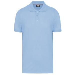 WK. Designed To Work WK274 - Men's shortsleeved polo shirt Sky Blue