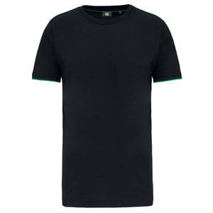 WK. Designed To Work WK3020 - Men's short-sleeved DayToDay t-shirt Black/ Kelly Green
