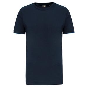 WK. Designed To Work WK3020 - Men's short-sleeved DayToDay t-shirt Navy / Light Royal Blue