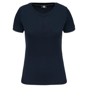 WK. Designed To Work WK3021 - Ladies' short-sleeved DayToDay t-shirt Navy / Silver