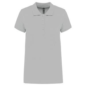 Kariban K255 - Ladies’ short-sleeved piqué polo shirt Snow Grey