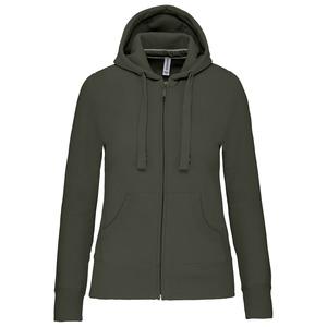 Kariban K464 - Ladies hooded full zip sweatshirt