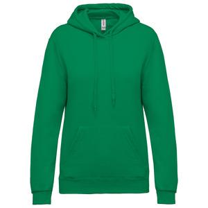 Kariban K473 - Ladies’ hooded sweatshirt Kelly Green