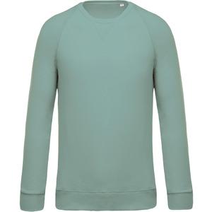 Kariban K480 - Men's organic cotton crew neck raglan sleeve sweatshirt Sage