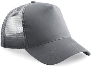 Beechfield B640 - Half Mesh Trucker Graphite Grey/Graphite Grey