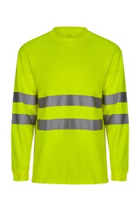 Velilla 305614 - LONG-SLEEVE COTTON T-SHIRT AV Hi-Vis Yellow