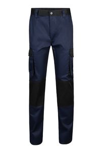 Velilla 103020B - TWO-TONE TROUSERS Navy Blue/Black