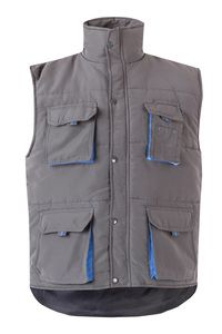 Velilla 205902 - TWO-TONE PADDED VEST Grey / Sky Blue