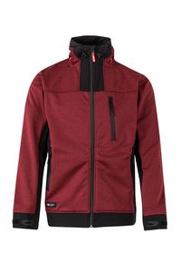 Velilla 206007 - TWO-TONE HOOD SOFT SHELL HEATHER MAROON/BLACK