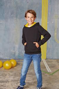 Kariban K453 - KIDS CONTRAST HOODED SWEATSHIRT