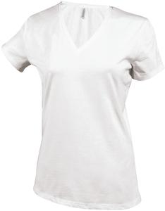 Kariban K381 - LADIES SHORT SLEEVE V-NECK T-SHIRT