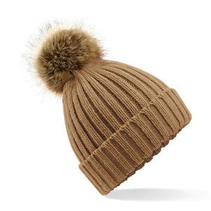 Beechfield B412 - FAKE FUR POM POM THICK BEANIE