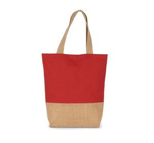 Kimood KI0298 - Shopping bag in cotton and bonded jute threads